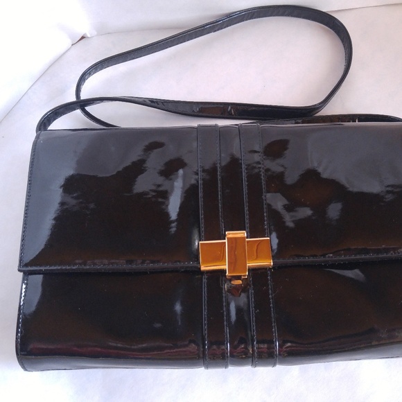 Perfect Holiday handbag! Black patent leather - Picture 7 of 7